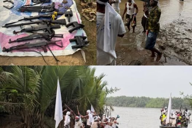 About 80 militantts in Cross River State have given up their weap0ns